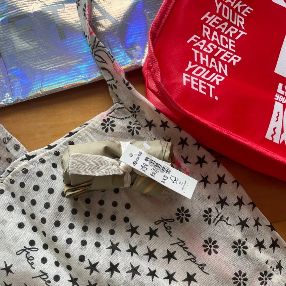 Huge Lot of New Reusable Tote Bags Free People, Lululemon, Athleta, Madewell - Picture 4 of 5